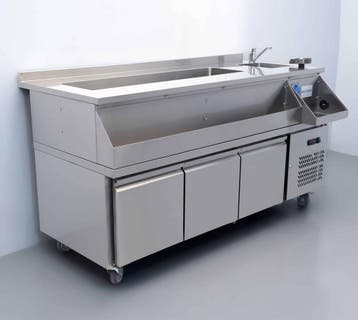 HCB RVS Verrijdbaar Cocktailstation Barstation Koelwerkbank, Ophalen of Verzenden