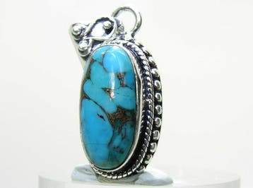 Turquoise Hanger - Hoogte: 39 mm - Breedte: 15 mm- 7.2 g -