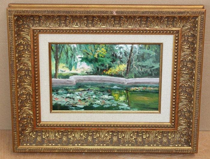 Rafael Aracil Ruescas (1930-2022) - La quietud del estanque, Antiquités & Art, Art | Peinture | Classique