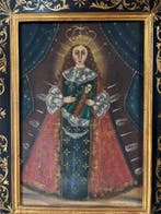 Scuola di cuzco (XIX) - Madonna con Bambino