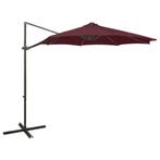 vidaXL Zweefparasol met paal en LED-verlichting 300 cm, Verzenden, Nieuw