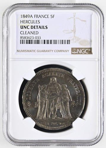 France. 5 Francs 1849-A Hercule