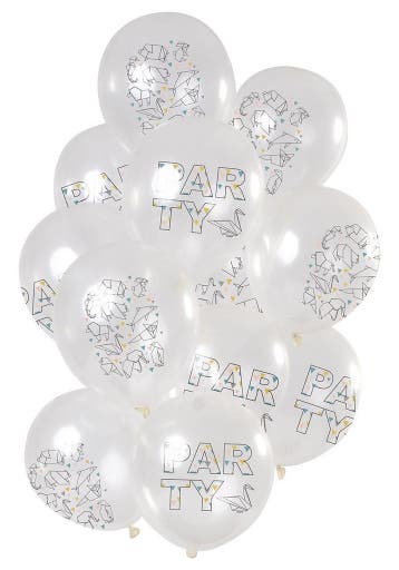 Party Ballonnen Origami 30cm 12st, Verzenden, Nieuw