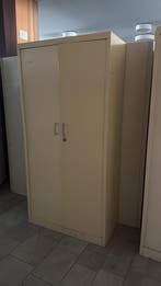 Gebruikte Stalen Klapdeurkast 195 x 95 x 45 cm, Verzenden, 50 tot 100 cm, Zo goed als nieuw, Metaal