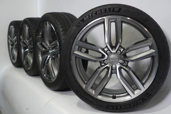 Audi Q5 8R 21 inch velgen Michelin Zomerbanden Origineel, Auto-onderdelen, Banden en Velgen, Ophalen of Verzenden