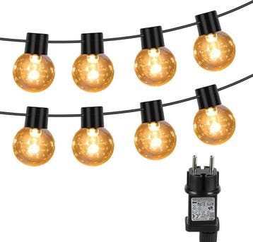 Aigostar Lichtsnoer 10m - 20 LED Bollen - Lichtslinger voor, Huis en Inrichting, Verzenden, Nieuw