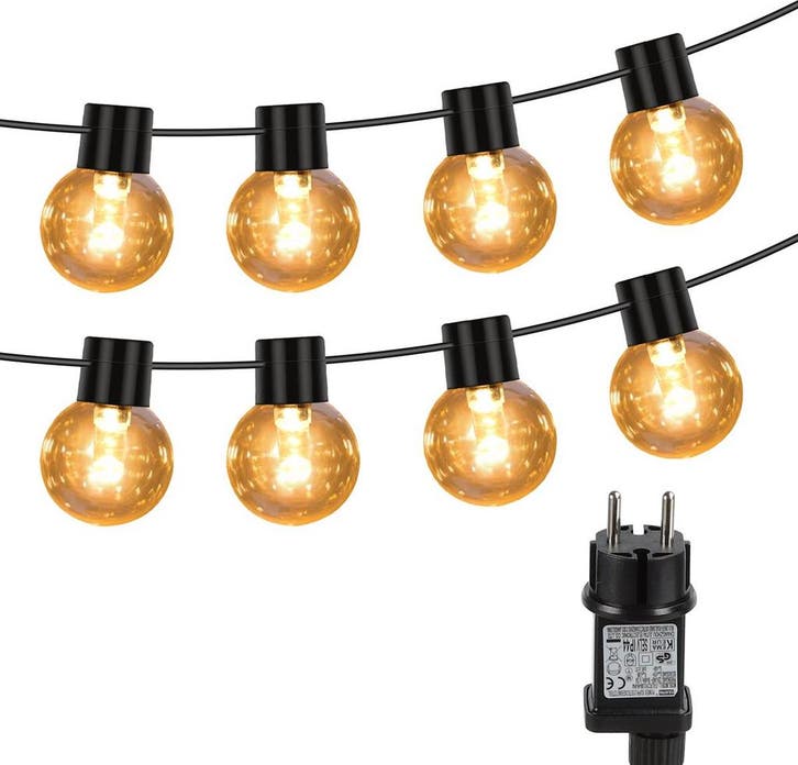 Aigostar Lichtsnoer 10m - 20 LED Bollen - Lichtslinger voor, Huis en Inrichting, Lampen | Overige, Nieuw, Verzenden
