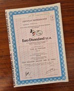 Document - Disney - Euro Disneyland S.C.A. (Euro Disney), Verzamelen, Disney, Nieuw