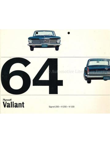 1964 PLYMOUTH VALIANT BROCHURE NEDERLANDS, Ophalen of Verzenden, Nieuw