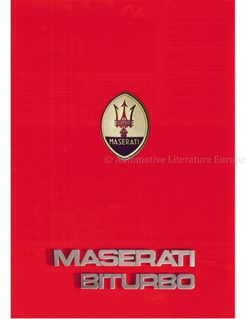 1984 MASERATI BITURBO BROCHURE FRANS, Nieuw