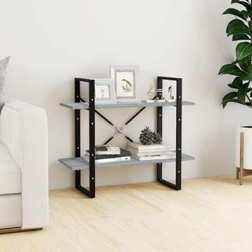 vidaXL Boekenkast met 2 schappen 80x30x70 cm bewerkt hout, Verzenden, Nieuw