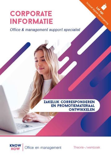 Corporate informatie 9789037263725, Verzenden