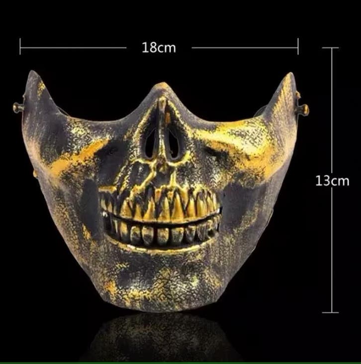 Horror Masker  Gold, Kleding | Heren, Carnavalskleding en Feestkleding, Nieuw, Verzenden