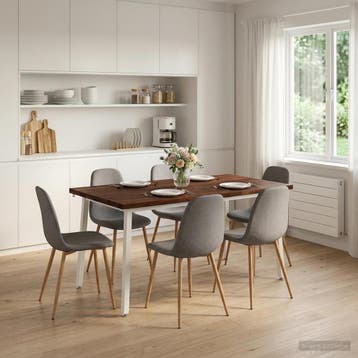 vidaXL Vierkante Eettafel 160 x 70 x 75 cm Massief Acacia, Huis en Inrichting, Verzenden, Nieuw