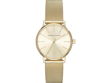Armani Exchange AX5536 - Dameshorloge 36 mm - Goudkleurig, Verzenden, Zo goed als nieuw