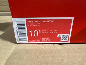 Nike - Dunk Low - Sneakers - Maat: EU 44.5 - Nieuw met tags