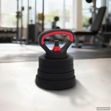 vidaXL 4-in-1 Dumbbell Barbell Kettlebell Set 20 kg Zwart en, Verzenden