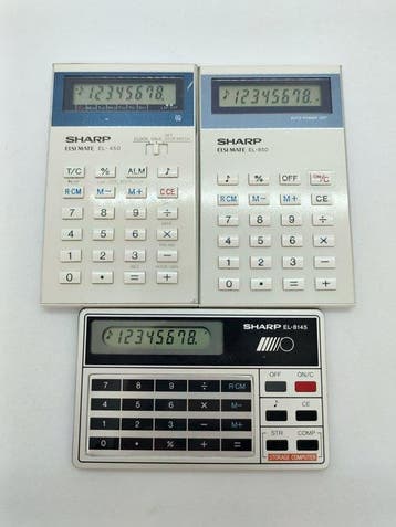 Sharp Elisi Mate EL-450 - EL-850 - EL-8145 - Rekenmachine -