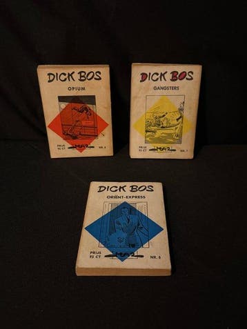 Dick Bos - Ruitserie - deel 6, 7 & 8 - 3 Album/1965, Nieuw