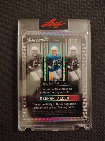 2025 Leaf Keegan Allen 3/12 Gesigneerde kaart, Numbered