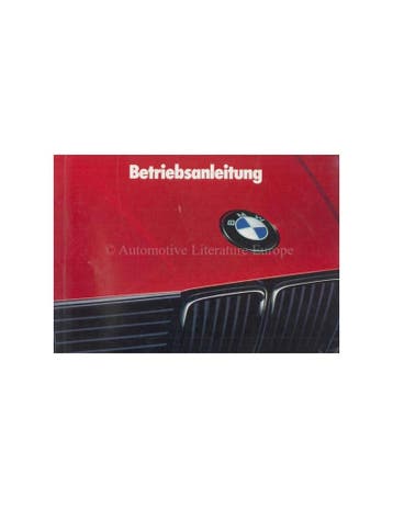 1991 BMW 3 SERIE INSTRUCTIEBOEKJE DUITS, Ophalen of Verzenden
