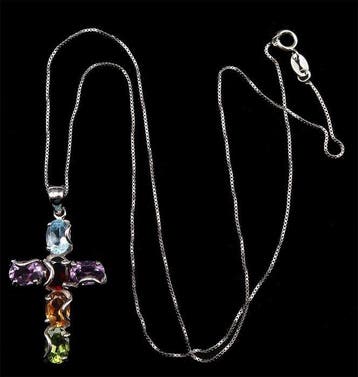 Amethist - Zilver, Het Kruis van de Kwintessentie –