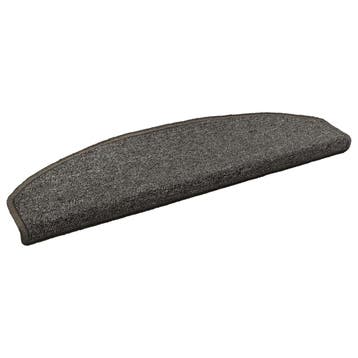 vidaXL Zelfklevende trapmatten 15 pcs Donkergrijs 80 x 24,5, Verzenden, Nieuw