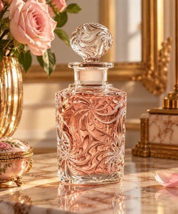 Art Nouveau Toiletset - Baccarat - Glas