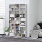 vidaXL Cd-kast 102x16x177,5 cm bewerkt hout betongrijs, Huis en Inrichting, Verzenden, Nieuw