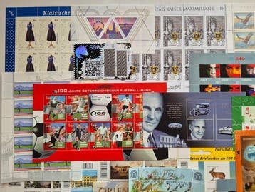 Oostenrijk 2003/2019 - Partij Blöcke & Kleinbögen = Nominaal, Postzegels en Munten, Gestempeld
