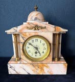 Klok - Art Deco Marmer, Brons, Glas - 1850-1900 - Japy