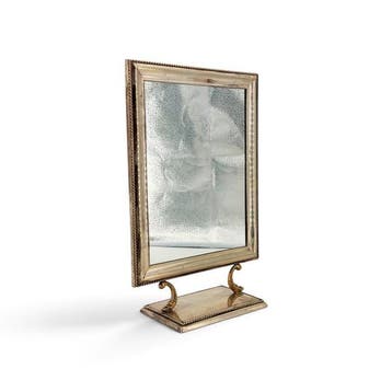 Spiegel- Nieuwe Kunst - Verzilverd messing - Mythische