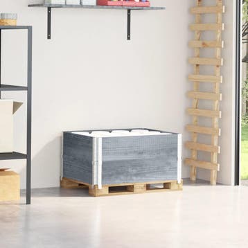 vidaXL Palletopzetranden 2 st 80x60 cm massief grenenhout, Verzenden