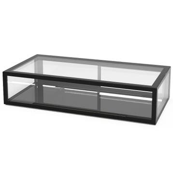 Neutrale Vitrine | INTEGRA | Zwart | 1 Niveau |, Verzenden