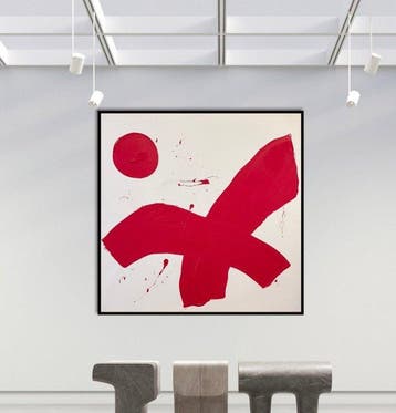 Stefanie Raus - Red III 1942 XXL, Antiquités & Art