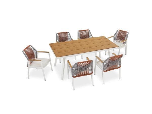 Veiling - Loungeset Costa Rica - Sienna Rood, Jardin & Terrasse, Ensembles de jardin