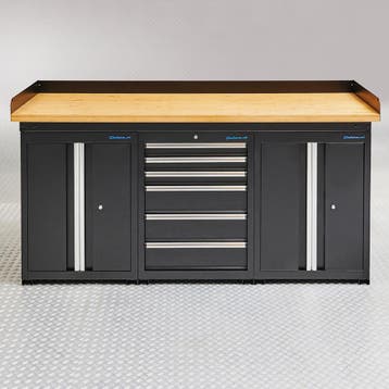 Datona Werkbank PRO eiken - 6 lades - 2 opbergkasten - 200, Ophalen of Verzenden