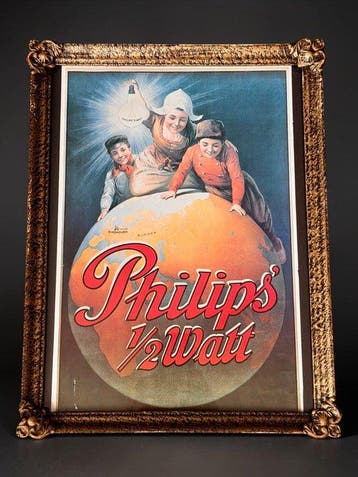 Philips - ½ Watt Advertising Poster - Jaren 1910