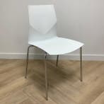 Four Design stapelstoel, wit - chroom, Gebruikt, Eén