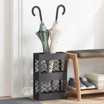 vidaXL Opslaghaak & Rek Zwart 28 x 12 x 41 cm Staal, Verzenden, Nieuw