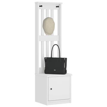 vidaXL Kapstok SANDNES wit 45x40x159,5 cm massief grenenhout, Verzenden