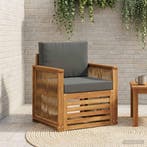 vidaXL Buiten Midden Sofa Naturel, Verzenden, Nieuw