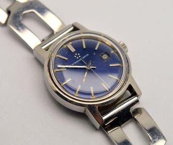 Eterna-Matic - Automatic - Blue Dial, Date Calendar - Ladies, Handtassen en Accessoires, Horloges | Heren, Nieuw