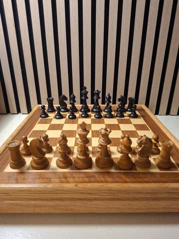 Schaakspel - Schaars Staunton schaakspel (king 8.5 cm)