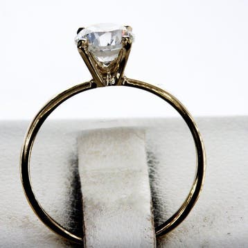 Sans prix de réserve - Bague de fiançailles - 14 carats Or