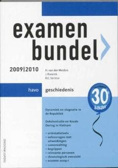 Examenbundel 2009/2010 Havo Geschiedenis 9789006075403, Verzenden, Gelezen, H. van der Meiden