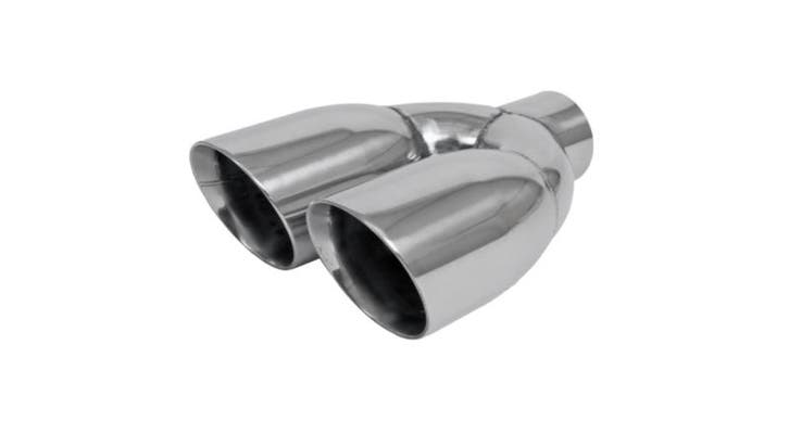 2 X 3,5 inch uitgang - 2,5 ingang rvs uitlaat sierstuk, Autos : Pièces & Accessoires, Systèmes d'échappement, Enlèvement ou Envoi