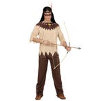 Indianen Kostuum Bruin Beige Heren 3 delig, Verzenden, Nieuw
