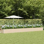 vidaXL Plantenbak Ivoor 600 x 80 x 45 cm Staal, Verzenden