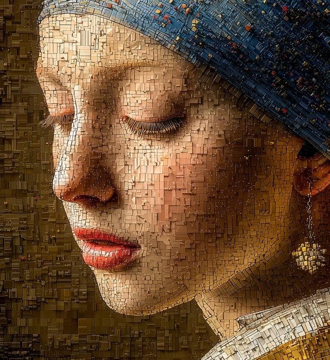 David Law - Girl with the Pearl Earring (Revisited), Antiek en Kunst, Kunst | Designobjecten